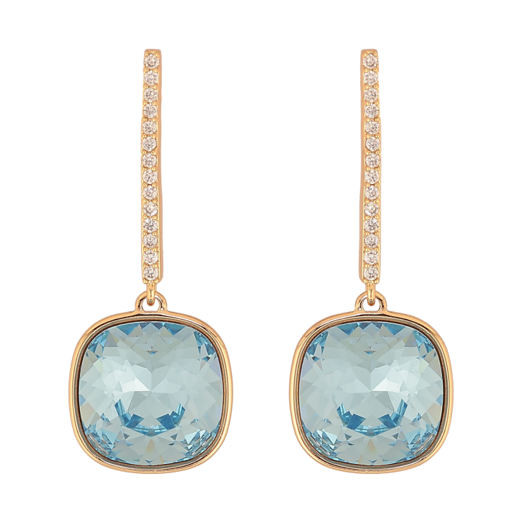 Серьги Xuping цвет 18K с кристаллами Swarovski пусеты "Кристаллы Aquamarine" фото №22 Серьги Xuping цвет 18K с кристаллами Swarovski пусеты "Кристаллы Aquamarine" фото №22