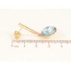 Серьги Xuping цвет 18K с кристаллами Swarovski пусеты "Кристаллы Aquamarine" фото №3 Серьги Xuping цвет 18K с кристаллами Swarovski пусеты "Кристаллы Aquamarine" фото №3