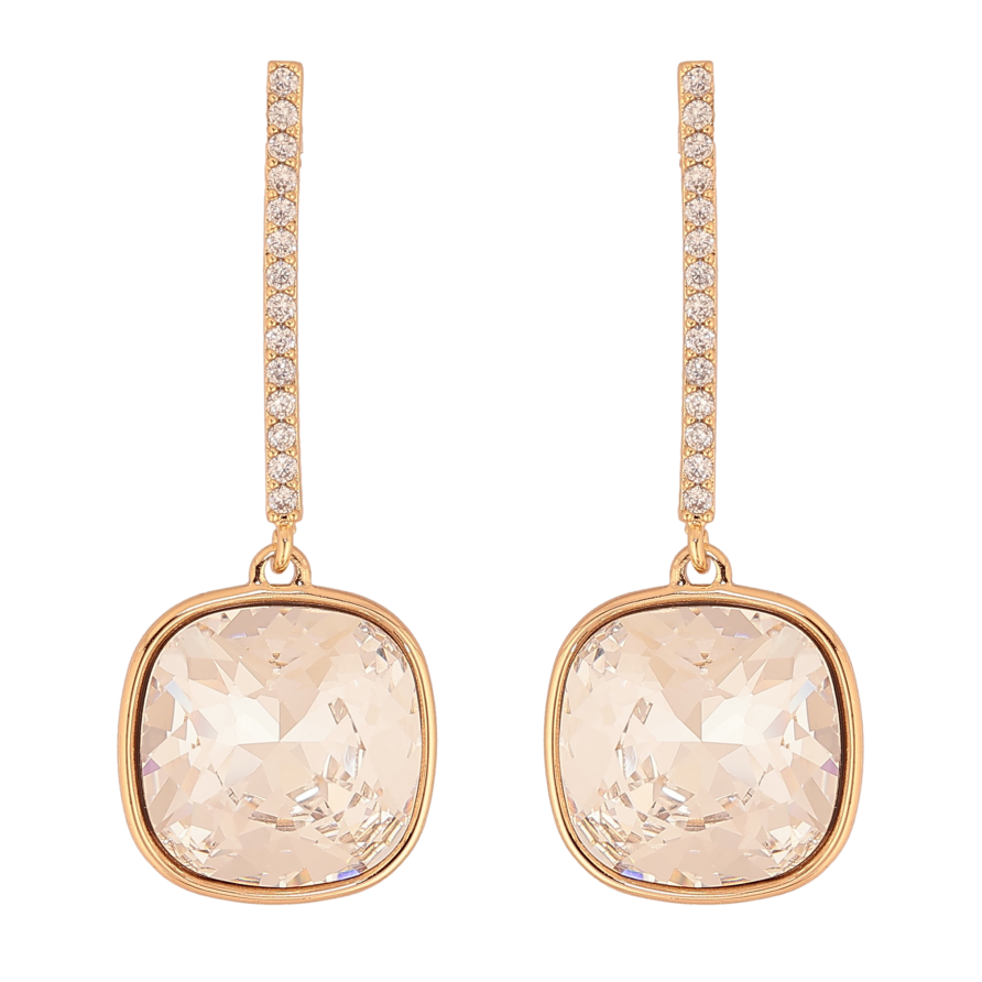 Серьги Xuping цвет 18K с кристаллами Swarovski пусеты "Кристаллы Clear" фото №1 Серьги Xuping цвет 18K с кристаллами Swarovski пусеты "Кристаллы Clear" фото №1