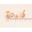 Сережки Xuping колір 18K з кристалами Swarovski пусети "Кристали Clear на дугах" фото №2 Сережки Xuping колір 18K з кристалами Swarovski пусети "Кристали Clear на дугах" фото №2