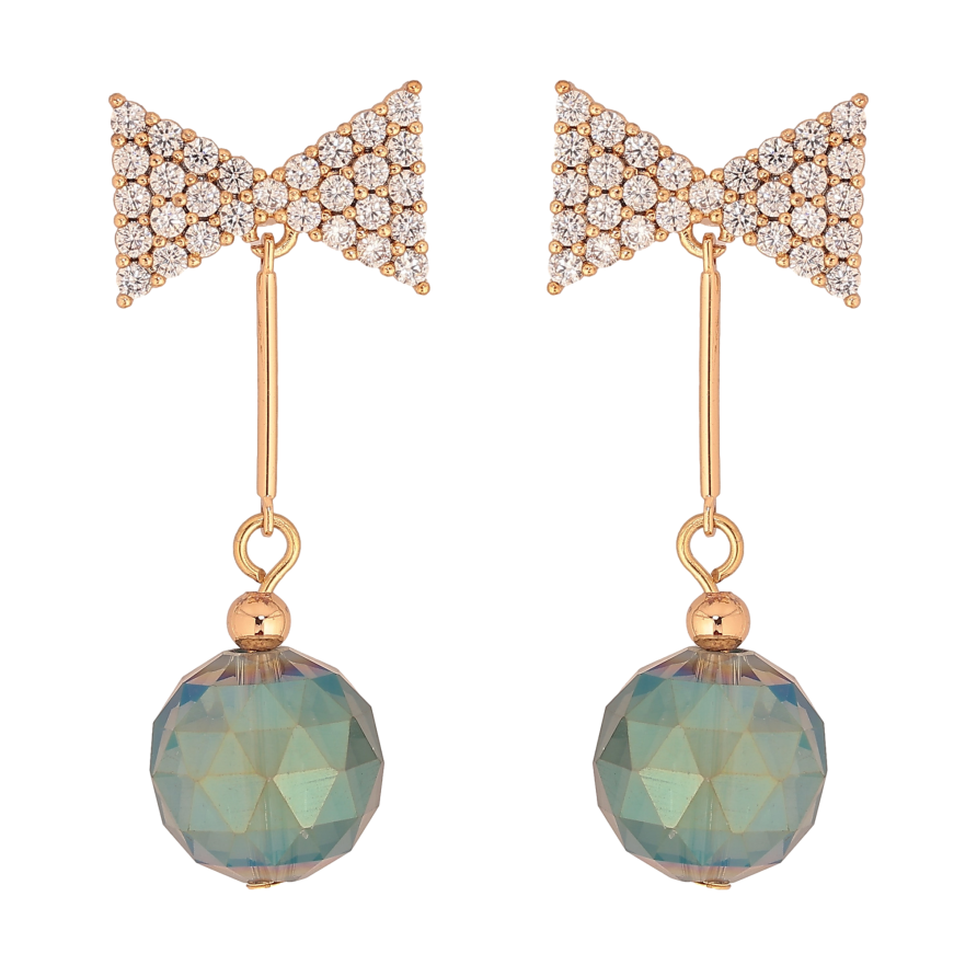 Серьги Xuping цвет 18K с кристаллами Swarovski пусеты "Кристаллы Erinite Shimmer на бантах" фото №1 Серьги Xuping цвет 18K с кристаллами Swarovski пусеты "Кристаллы Erinite Shimmer на бантах" фото №1