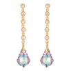 Сережки Xuping колір 18K з кристалами Swarovski пусети "Кристали Paradise Shine на доріжці" фото №2 Сережки Xuping колір 18K з кристалами Swarovski пусети "Кристали Paradise Shine на доріжці" фото №2