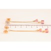 Серьги Xuping цвет 18K с кристаллами Swarovski пусеты "Цветочки с кристаллами Light Rose на цепочке" фото №5 Серьги Xuping цвет 18K с кристаллами Swarovski пусеты "Цветочки с кристаллами Light Rose на цепочке" фото №5