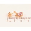 Серьги Xuping цвет 18K с кристаллами Swarovski пусеты "Замочки с кристаллом Rose" фото №3 Серьги Xuping цвет 18K с кристаллами Swarovski пусеты "Замочки с кристаллом Rose" фото №3