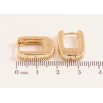 Сережки Xuping колір Позолота 14K колечка "Класичні" фото №2 Сережки Xuping колір Позолота 14K колечка "Класичні" фото №2