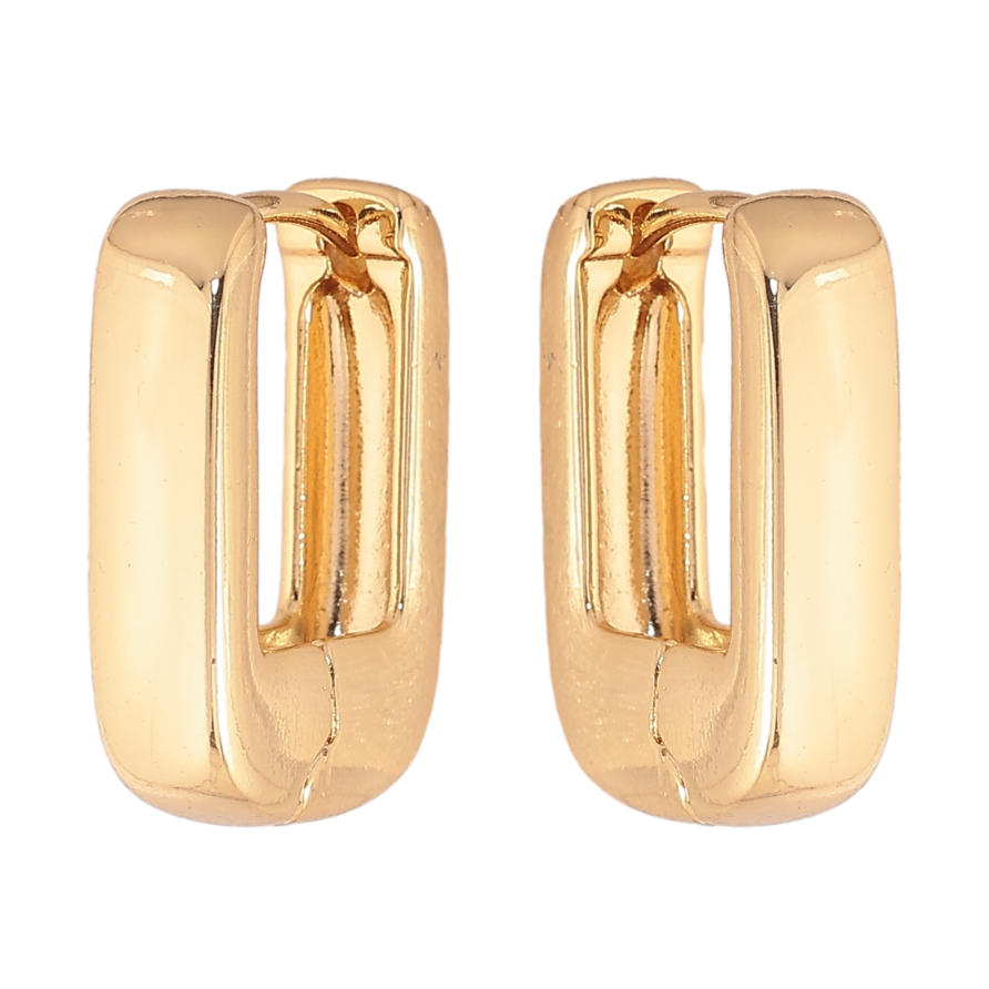 Сережки Xuping колір Позолота 14K колечка "Класичні" фото №1 Сережки Xuping колір Позолота 14K колечка "Класичні" фото №1