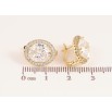 Серьги Xuping цвет Позолота 14K английский замок "Кристальный блеск" фото №2 Серьги Xuping цвет Позолота 14K английский замок "Кристальный блеск" фото №2