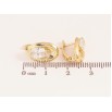Серьги Xuping цвет Позолота 14K английский замок "Узор с кристаллами" фото №2 Серьги Xuping цвет Позолота 14K английский замок "Узор с кристаллами" фото №2