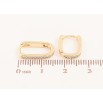 Серьги Xuping цвет Позолота 14K колечки "Дорожки кристаллов" фото №2 Серьги Xuping цвет Позолота 14K колечки "Дорожки кристаллов" фото №2
