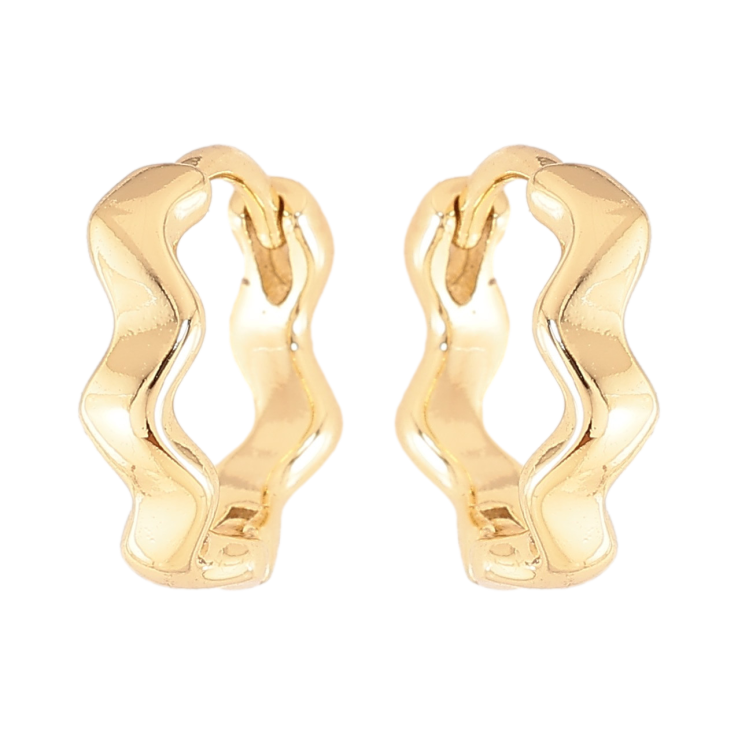 Серьги Xuping цвет Позолота 14K колечки "Декоративный узор" фото №10 Серьги Xuping цвет Позолота 14K колечки "Декоративный узор" фото №10