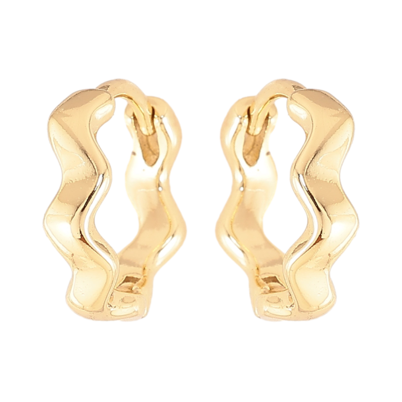 Серьги Xuping цвет Позолота 14K колечки "Декоративный узор" фото №1 Серьги Xuping цвет Позолота 14K колечки "Декоративный узор" фото №1