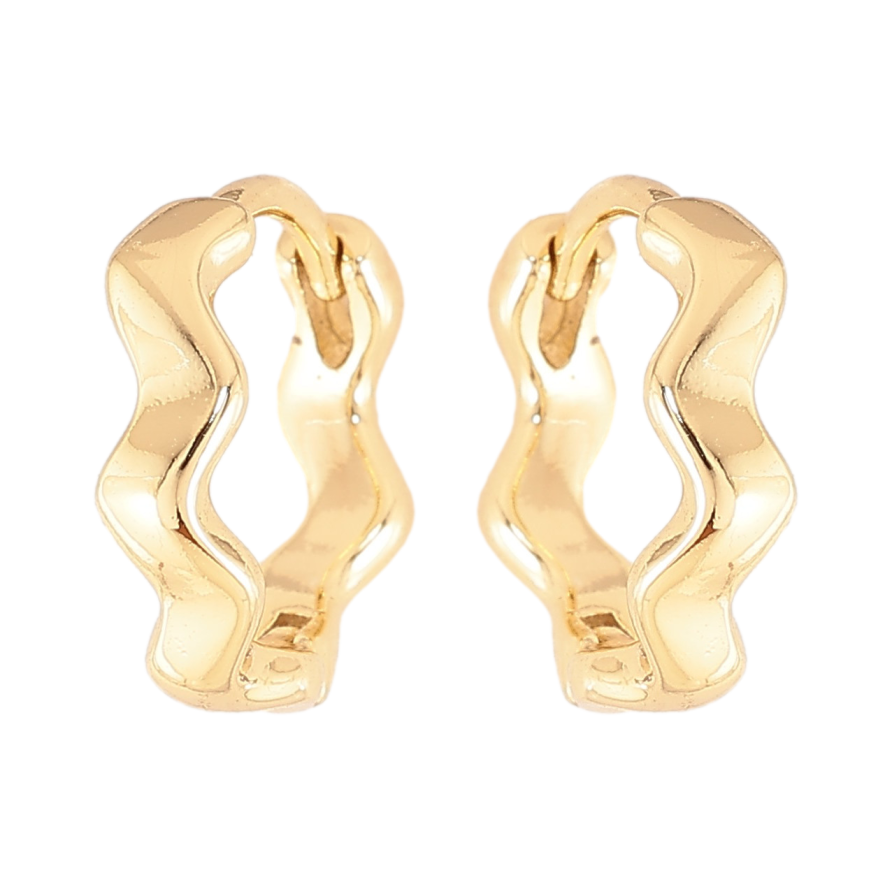 Серьги Xuping цвет Позолота 14K колечки "Декоративный узор" фото №1 Серьги Xuping цвет Позолота 14K колечки "Декоративный узор" фото №1