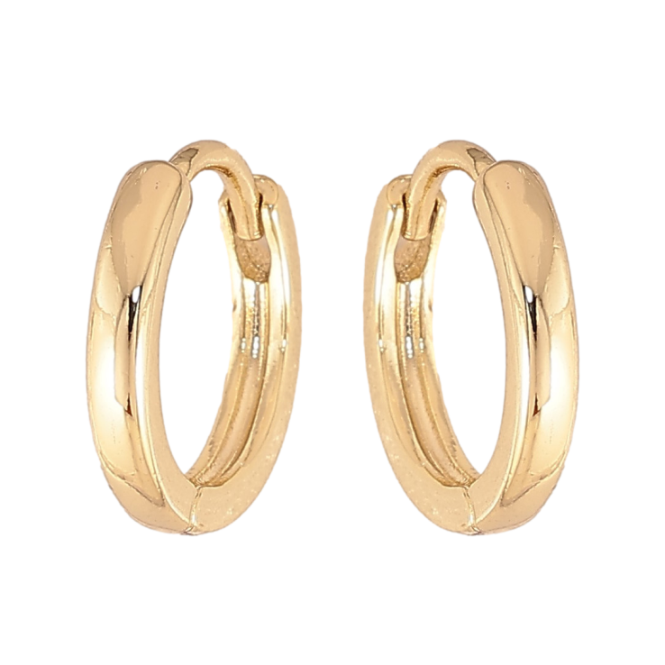 Серьги Xuping цвет Позолота 14K колечки "Классика, шир 2мм" ø 13мм фото №5 Серьги Xuping цвет Позолота 14K колечки "Классика, шир 2мм" ø 13мм фото №5