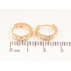 Сережки Xuping колір Позолота 14K колечка "Класика, шир. 3мм" ø 14мм фото №2 Сережки Xuping колір Позолота 14K колечка "Класика, шир. 3мм" ø 14мм фото №2
