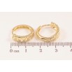 Серьги Xuping цвет Позолота 14K колечки "Декоративный узор" фото №2 Серьги Xuping цвет Позолота 14K колечки "Декоративный узор" фото №2