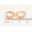 Сережки Xuping колір Позолота 14K колечка "Банти" фото №2 Сережки Xuping колір Позолота 14K колечка "Банти" фото №2