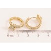 Сережки Xuping колір Позолота 14K колечка "Метелики з кристалами" фото №2 Сережки Xuping колір Позолота 14K колечка "Метелики з кристалами" фото №2