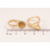 Сережки Xuping колір Позолота 14K колечка "Візерунок з кристалами" фото №2 Сережки Xuping колір Позолота 14K колечка "Візерунок з кристалами" фото №2