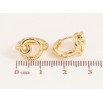Сережки Xuping колір Позолота 14K колечка "Декоративний візерунок" фото №2 Сережки Xuping колір Позолота 14K колечка "Декоративний візерунок" фото №2