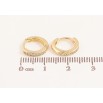 Серьги Xuping цвет Позолота 14K колечки "Дорожки кристаллов" фото №2 Серьги Xuping цвет Позолота 14K колечки "Дорожки кристаллов" фото №2