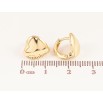 Серьги Xuping цвет Позолота 14K колечки "Сердечки" фото №2