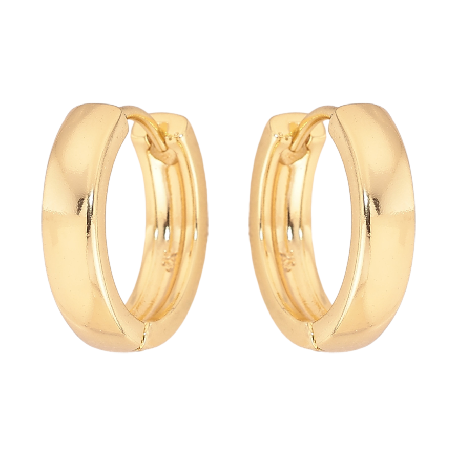Сережки Xuping колір Позолота 14K колечка "Класика, шир. 4мм" ø 17мм фото №1 Сережки Xuping колір Позолота 14K колечка "Класика, шир. 4мм" ø 17мм фото №1