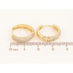 Серьги Xuping цвет Позолота 14K колечки "Инкрустация кристаллами" фото №2 Серьги Xuping цвет Позолота 14K колечки "Инкрустация кристаллами" фото №2