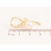 Серьги Xuping цвет Позолота 14K колечки "Банты с жемчужинами" фото №2 Серьги Xuping цвет Позолота 14K колечки "Банты с жемчужинами" фото №2