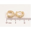 Серьги Xuping цвет Позолота 14K колечки "Узор с кристаллами" фото №2 Серьги Xuping цвет Позолота 14K колечки "Узор с кристаллами" фото №2