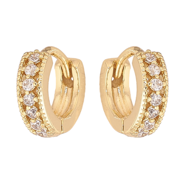 Серьги Xuping цвет Позолота 14K колечки "Узор с кристаллами" фото №15 Серьги Xuping цвет Позолота 14K колечки "Узор с кристаллами" фото №15