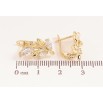 Серьги Xuping цвет Позолота 14K английский замок "Веточки с кристаллами" фото №2 Серьги Xuping цвет Позолота 14K английский замок "Веточки с кристаллами" фото №2