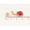 Серьги Xuping цвет Позолота 14K пусеты "Подвески с красными кристаллами" фото №2 Серьги Xuping цвет Позолота 14K пусеты "Подвески с красными кристаллами" фото №2
