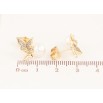 Серьги Xuping цвет Позолота 14K пусеты "Жемчужины с бабочками" фото №2 Серьги Xuping цвет Позолота 14K пусеты "Жемчужины с бабочками" фото №2