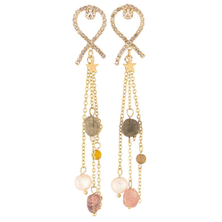 Серьги Xuping цвет Позолота 14K пусеты "Декоративные подвески" фото №15