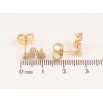 Сережки Xuping колір Позолота 14K пусети "Змійки з кристалами" фото №2 Сережки Xuping колір Позолота 14K пусети "Змійки з кристалами" фото №2