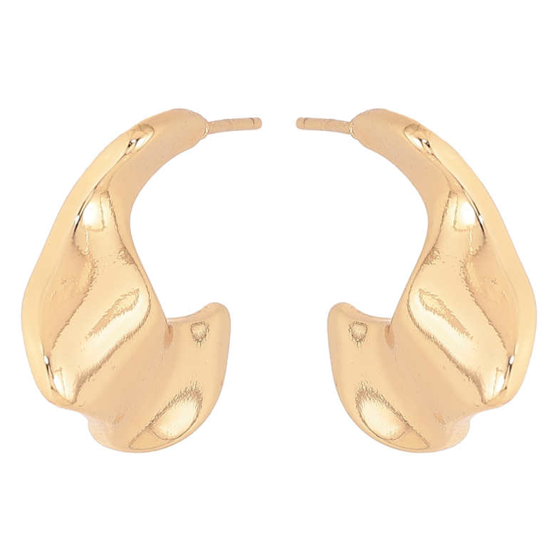 Сережки Xuping колір Позолота 14K пусети "Декоративні дуги" фото №12 Сережки Xuping колір Позолота 14K пусети "Декоративні дуги" фото №12