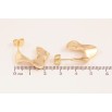 Сережки Xuping колір Позолота 14K пусети "Декоративні дуги" фото №2 Сережки Xuping колір Позолота 14K пусети "Декоративні дуги" фото №2