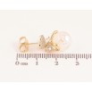 Сережки Xuping колір Позолота 14K пусети "Сердечки з перлинними підвісками" фото №2 Сережки Xuping колір Позолота 14K пусети "Сердечки з перлинними підвісками" фото №2