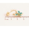 Серьги Xuping цвет Позолота 14K пусеты "Бабочки" фото №2 Серьги Xuping цвет Позолота 14K пусеты "Бабочки" фото №2