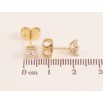 Сережки Xuping колір Позолота 14K пусети "Кристали" 4х4мм фото №2 Сережки Xuping колір Позолота 14K пусети "Кристали" 4х4мм фото №2