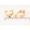 Сережки Xuping колір Позолота 14K пусети "Декоративні дуги" фото №2 Сережки Xuping колір Позолота 14K пусети "Декоративні дуги" фото №2