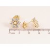 Серьги Xuping цвет Позолота 14K пусеты "Кристальные цветочки" фото №2 Серьги Xuping цвет Позолота 14K пусеты "Кристальные цветочки" фото №2
