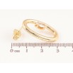 Сережки Xuping колір Позолота 14K пусети "Овали з кристалами" фото №2 Сережки Xuping колір Позолота 14K пусети "Овали з кристалами" фото №2