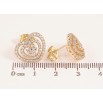 Сережки Xuping колір Позолота 14K пусети "Сердечки з кристалами" фото №2 Сережки Xuping колір Позолота 14K пусети "Сердечки з кристалами" фото №2
