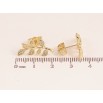 Серьги Xuping цвет Позолота 14K пусеты "Веточки с кристаллами" фото №2 Серьги Xuping цвет Позолота 14K пусеты "Веточки с кристаллами" фото №2