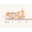 Серьги Xuping цвет Позолота 18K английский замок "Кристаллы в обрамлении" фото №2 Серьги Xuping цвет Позолота 18K английский замок "Кристаллы в обрамлении" фото №2