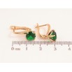 Серьги Xuping цвет Позолота 18K английский замок "Зеленые кристаллы на дужках" ø 7мм фото №2 Серьги Xuping цвет Позолота 18K английский замок "Зеленые кристаллы на дужках" ø 7мм фото №2