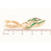 Серьги Xuping цвет Позолота 18K английский замок "Декоративные подвески с узором эмалью" фото №2