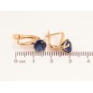 Серьги Xuping цвет Позолота 18K английский замок "Синые кристаллы на дужках" ø 7мм фото №2 Серьги Xuping цвет Позолота 18K английский замок "Синые кристаллы на дужках" ø 7мм фото №2