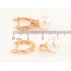 Серьги Xuping цвет Позолота 18K английский замок "Жемчужные подвески" 2 в 1 фото №2 Серьги Xuping цвет Позолота 18K английский замок "Жемчужные подвески" 2 в 1 фото №2